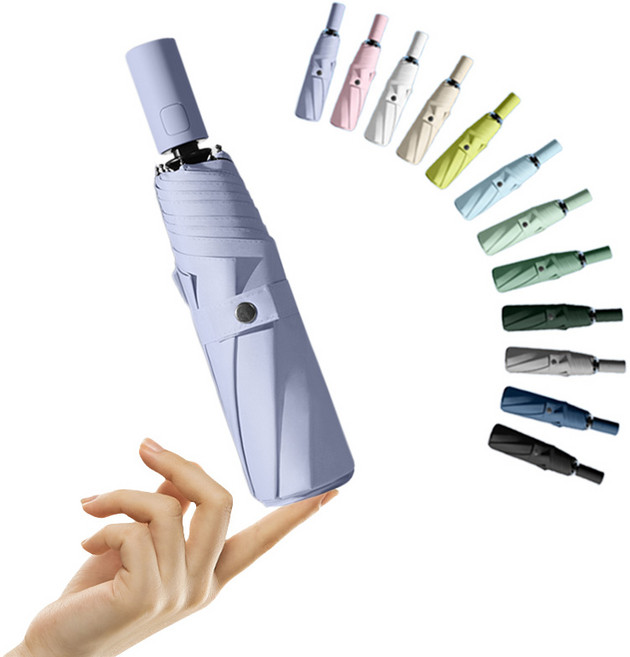 별의 바다 UV자외선 차단양우산초경량 99% 암막양산 우양산 원통형 손잡이 3단 자동우산 미니 접이식 우산 여성용 양산 겸용