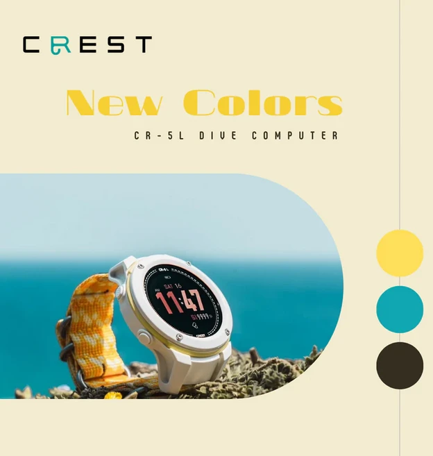 CREST CR-5L 潛水電腦錶 (贈玻璃保護貼) - 特級經銷公司貨