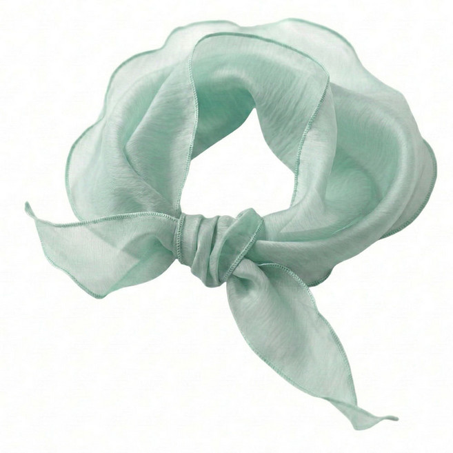 메리앤유 파스텔 컬러 은은한 실키 소재 쁘띠 미니 스카프 국산