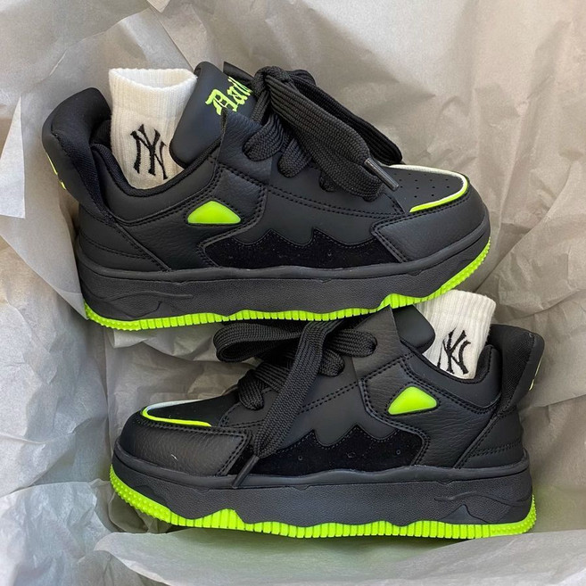 PLOVER 潮流原創美式高街厚底運動滑板鞋，男女情侶百搭