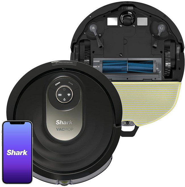 Shark AI 로봇 청소기 및 대걸레 홈 매핑 포함 애완동물 와이파이 알렉사와 함께 작동 블랙/골드(AV2001WD), Shark AI 로봇 청소기 및 대걸레, 홈 매핑 포함