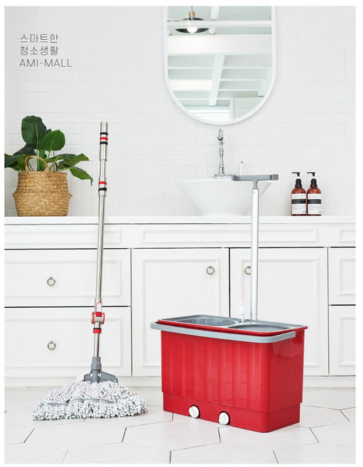 아미몰 토네이도맙 고급형 세척 탈수 배수 회전 초극세사 걸레, 토네이도맙 (고급형), 1개