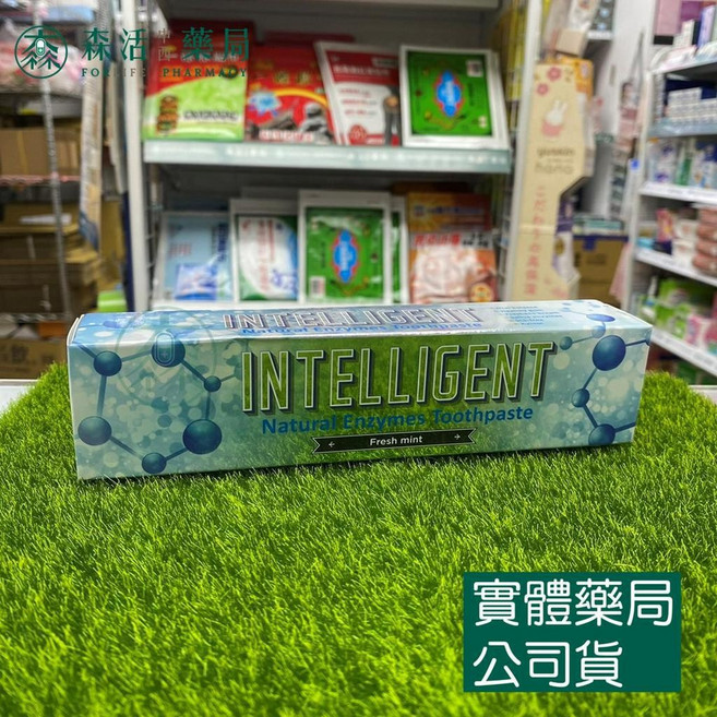藥局 因特力淨酵素牙膏 125g 清新薄荷 無氟 無發泡劑 口腔清潔 亮白 口氣清新 牙周護理, 1個