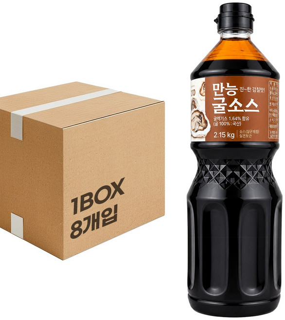 바로 만능굴소스 2.15kg 1BOX 굴소스 가지요리 청경채볶음 만능소스 볶음요리, 8개