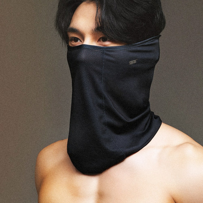 나인에프엑스 썸머체이스 햇빛가리개 자외선차단 여름용 스포츠 워머 마스크 릴렉스핏, 07.블랙