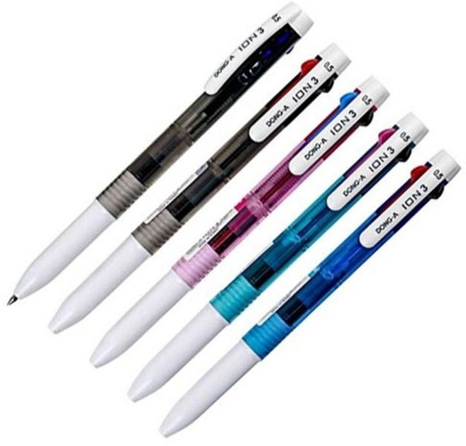 동아)이온 3색 볼펜(0.5mm/청색), 단품, 상세페이지 참조