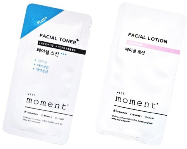 일회용 스킨50개+로션50개 여행용 휴대용 위드모먼트, 3ml, 100개