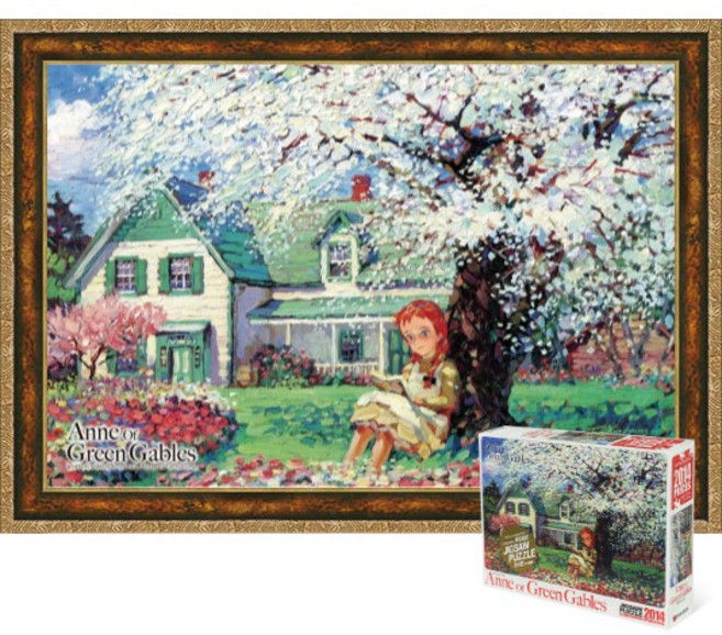 퍼즐피플 빨강머리앤 1000/1014/2014 피스 직소퍼즐 모음, 화사한 꽃의 계절 2014P 액자포함(엔틱골드), 2014피스