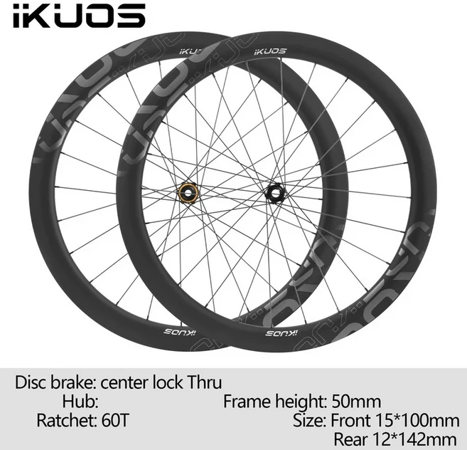 카본 휠 세트 래칫 허브 산악 자전거용 50mm 24홀 센터락 6볼트 디스크 와이드 MTB 파이버 림, 01 MS, 06 60T THRU center lock