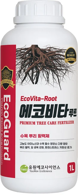 [유원에코팜] 에코비타루트 1L 나무 영양제 뿌리발근제 조경 비료, 1개 - 쿠팡