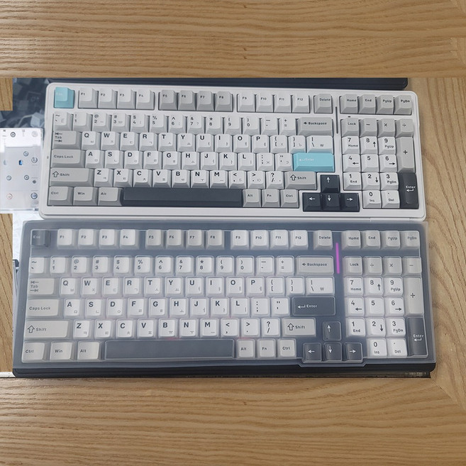 독거미 AULA F99 키보드 커버 키스킨 고급 실리콘 고탄력 방수, 독거미 f99, 투명