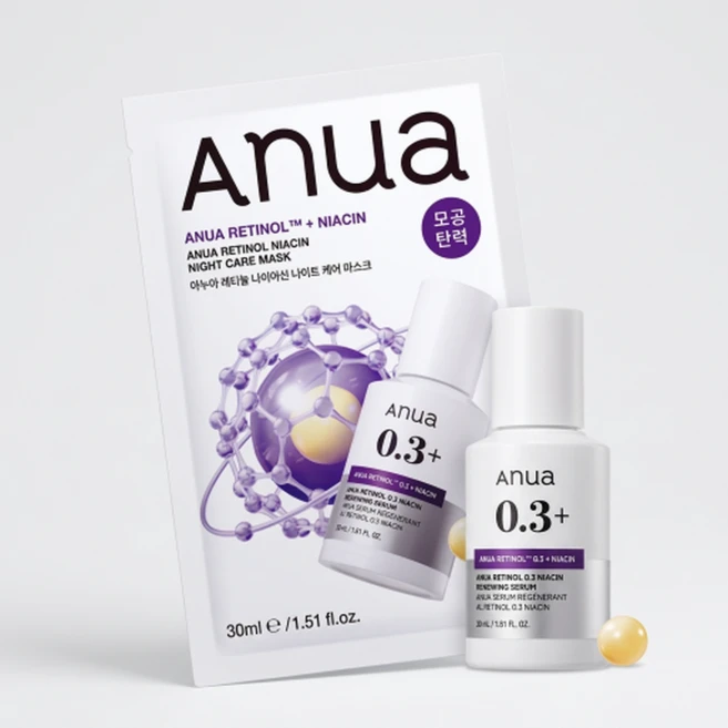 아누아 데일리케어 마스크팩_레티놀 마스크 6매, 1개, 6개입 - 쿠팡