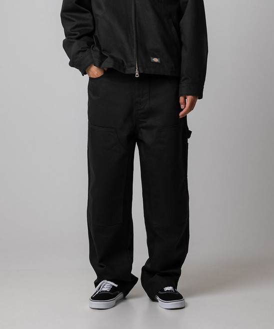 디키즈 더블니 카펜터 트윌 워크팬츠 블랙 245373