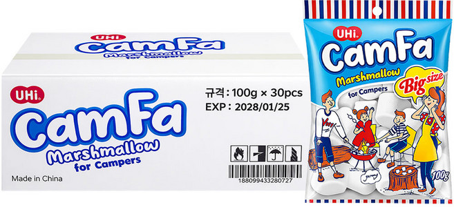 캠파 마시멜로우 100g 30개입, 3kg, 1개