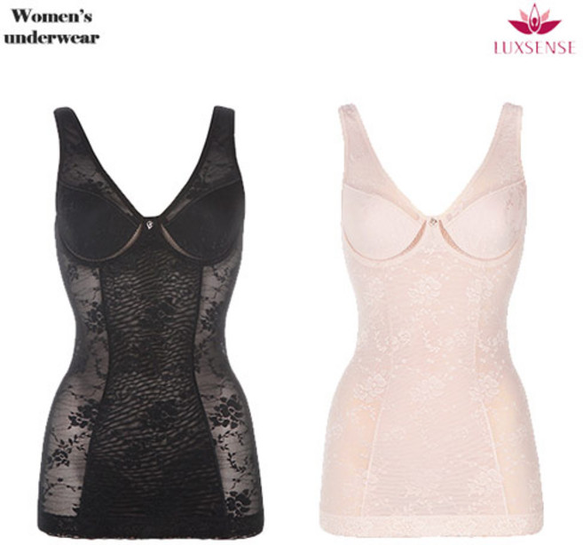 [럭센스] 파워넷 쿨인견 망사 치마형 노와이어 바디쉐이퍼 몸매 보정속옷 5005