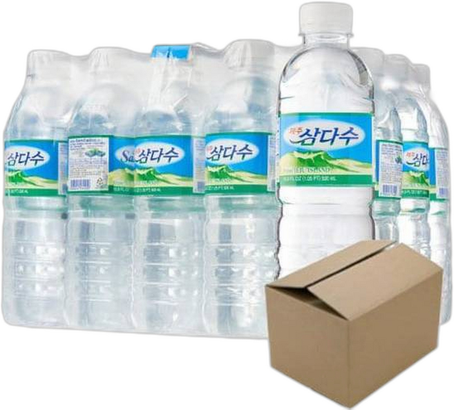 제주 삼다수 /생수/유라벨/종이박스포장, 1개, 500ml