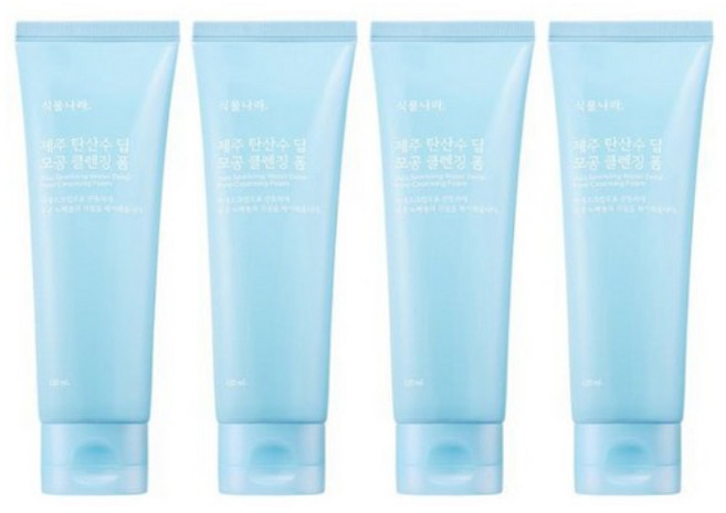 식물나라 제주탄산수 딥 클렌징폼300ml, 240ml, 2개