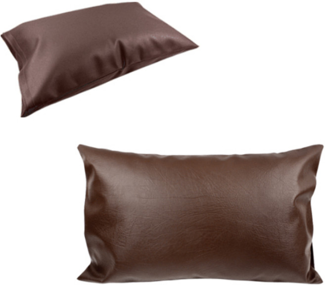 레자베개 솜포함 진갈색 방수 레자베개 병원용 환자용 진찰용, 단품, 1개