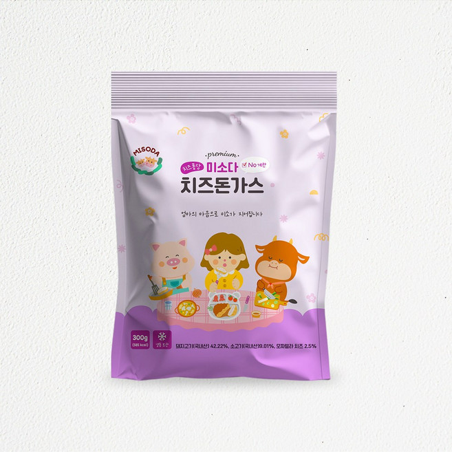 미소다 치즈돈가스 300g 유아식반찬 아기반찬, 1개