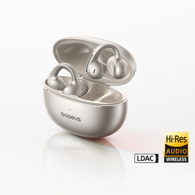 MC1 보위 이어 클립형 ENC 하이레졸 이어폰 귀걸이 무선 블루투스 클립 울트라 클립온 마이크, Natural ium, 단일 모델