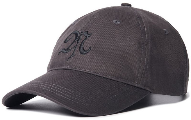 [노매뉴얼] UPPERCASE LETTER N BALL CAP - CHARCOAL
