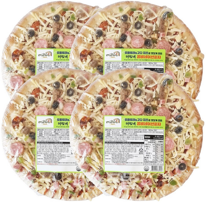 조흥 마또네 콤비네이션피자(숙성도우), 8개, 415g