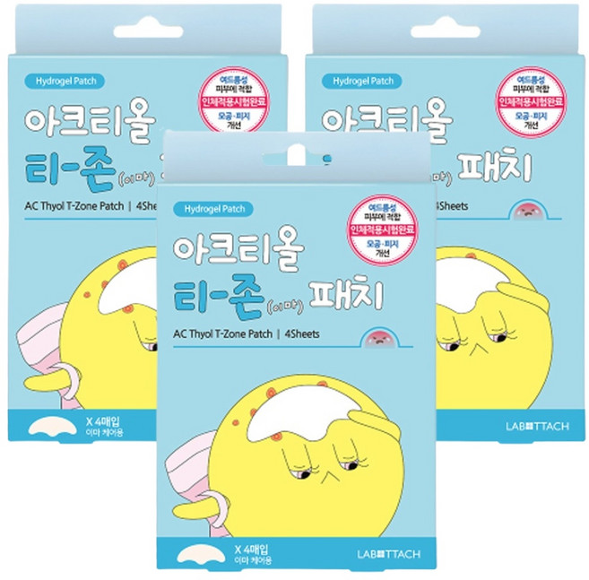 아크티올 티존 여드름케어 패치, 4개입, 3개