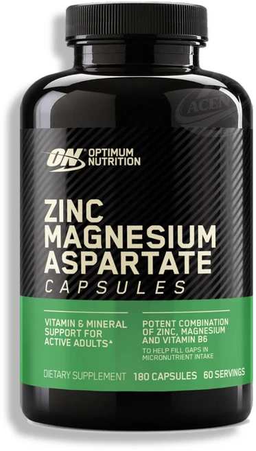 옵티멈 뉴트리션 ZMA 아연 마그네슘 180정, 1개 - 쿠팡