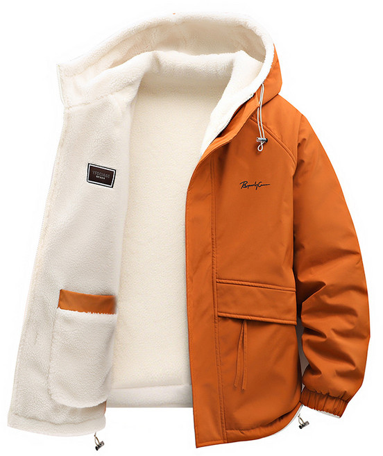 스타일닥터 가을 겨울 도톰 캐주얼 후드 코트 스웨이드 캐주얼 패딩