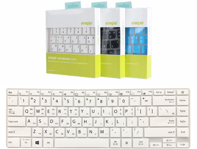 문자인쇄 에이수스 젠북 UM425QA-KI063 한영 자판인쇄키스킨 14인치, 문자인쇄(27번), 화이트(UM425QA), 1개