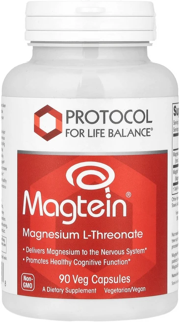 프로토콜 포 라이프 밸런스 Protocol for Life Balance Magtein® 마그네슘 L-트레온산 베지 캡슐 90정126602원산지:기타, Protocol for Life Balance, Mag, 1개, 90정 - 쿠팡