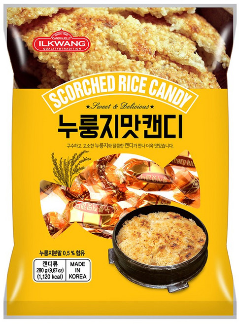 일광제과 누룽지맛캔디, 280g, 2개