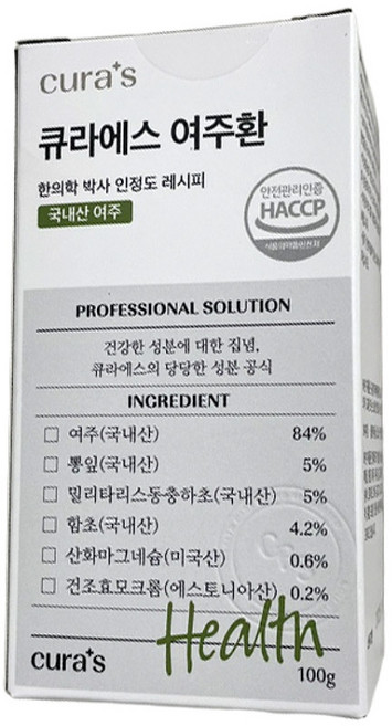 큐라에스 여주환 100g, 1개