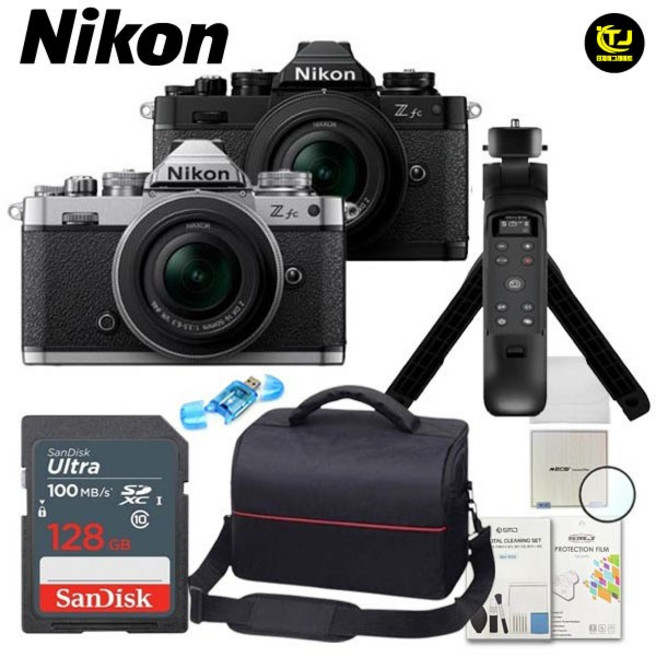 니콘 정품 Z fc + 16-50mm KIT / 실버 / 슈팅그립 패키지 8종세트 / 128G+슈팅그립 / TJ