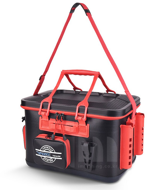 [인터맥스] EVA 보조낚시가방 밑밥통 살림통 크릴백 바칸 -FishPoiNT-, 레드