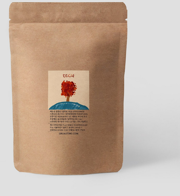 지로스팅 당일로스팅 중배전 디카페인 에티오피아 짐마 G4 마운틴워터 프로세스 커피원두, 1개, 500g, 홀빈(분쇄안함)