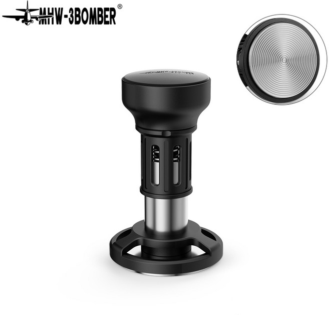 MHW 3BOMBER 에스프레소 탬퍼 임팩트 정압 커피 리플 베이스 액세서리 바리스타 도구 51/53.35/58.35mm