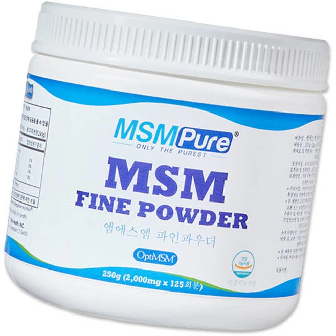 카라헬스 MSM 파인파우더 250g 연골 관절 건강 도움, 1개 - 쿠팡