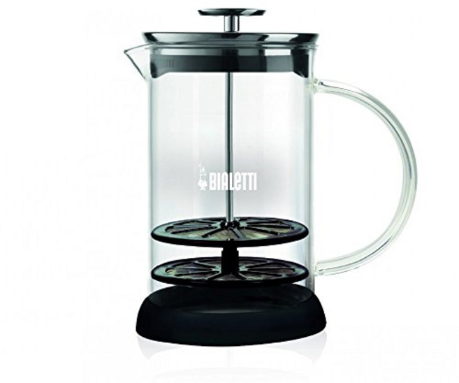 Bialetti 6703 수동 유리 우유 거품기 은색 Bialetti 6703 수동 유리 우유 거품기 은색, 1개