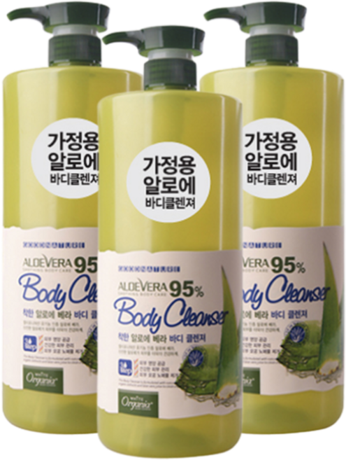 오가니아 알로에 바디클렌져 1500g / 3개, 1.5kg