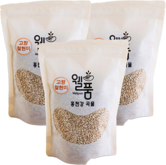다온팜 홍천 누룽지향 웰품 고향 찰현미 500g 3개