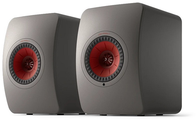 KEF LS50 Wireless II 主動式無線書架喇叭, 鈦銀