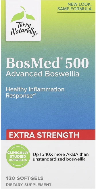 Terry Naturally BosMed 500 고급 보스웰리아 엑스트라 강도 500mg 소프트젤 120정, TerryNaturallyBosMed500고급보스웰리아, 1개 - 쿠팡