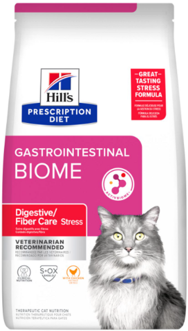 [동물병원직영] 힐스 캣 GI바이옴 가스트로 인테스티널 고양이스트레스 고양이 장질환 고양이설사 변비 처방사료, 1.81kg, 1개, 닭
