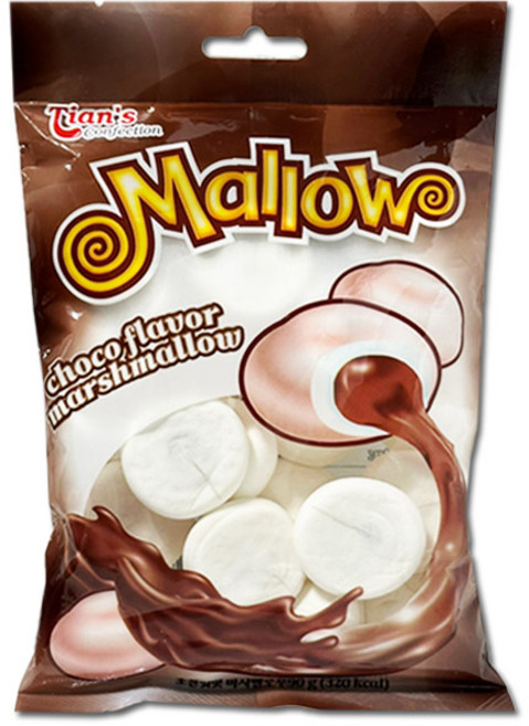 Tian's 초콜릿맛 마시멜로우 수입 아이들 간식 초코 마쉬멜로우, 5개, 90g