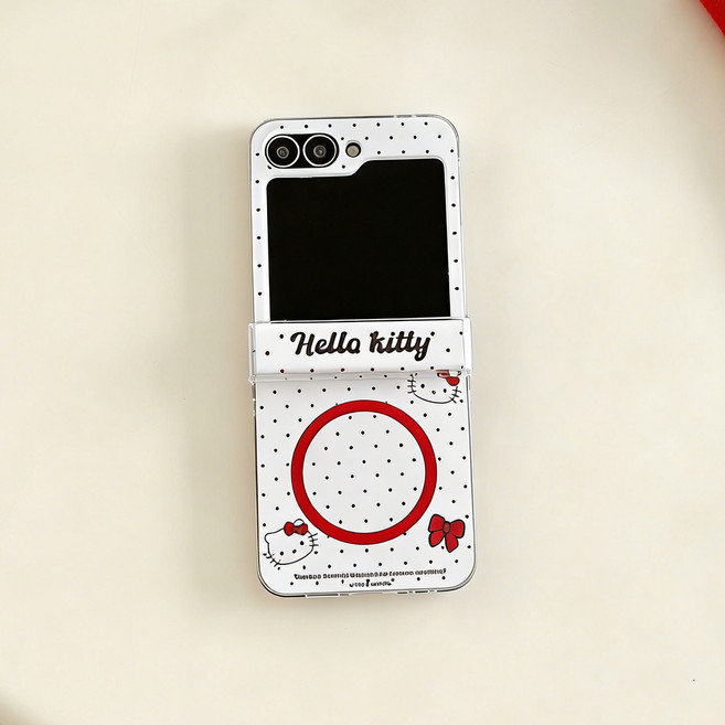 아펙시움 핸드폰케이스 z플립5 z플립6 z플립7 힌지보호 맥세이프 지지대 팔찌 케이스 반점 고양이