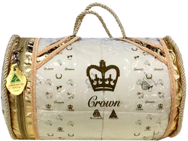 크라운 700gsm 양모이불 여름 겨울 침구 호주 부드러움 간절기 세탁 건조기 울컴포트