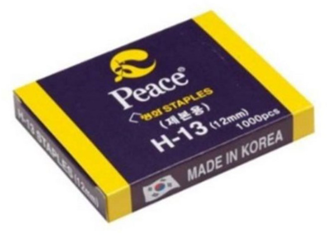 피스코리아 피스 스테플러 심, 1-H13-12mm, 1개