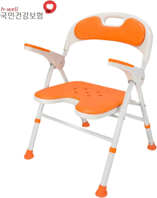 온빛케어 슬림한 접이식 높이조절 목욕의자 복지용구