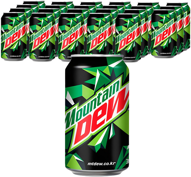 마운틴듀 탄산음료, 355ml, 24개